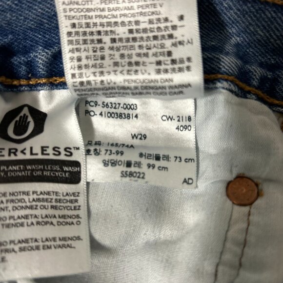 Levi's 501 Jean Shorts Womens 29 Blue - Picture 8 of 12